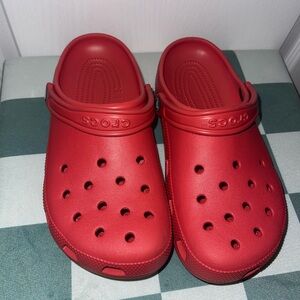 Bright Red Crocs
